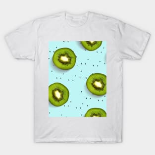 Fresh kiwi fuit background pattern T-Shirt